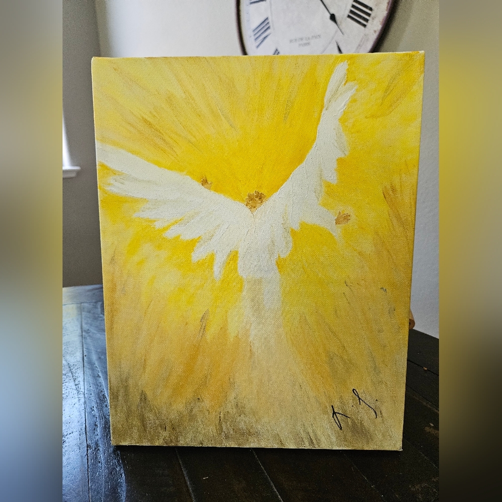 Angel Canvas Art With Sunlight